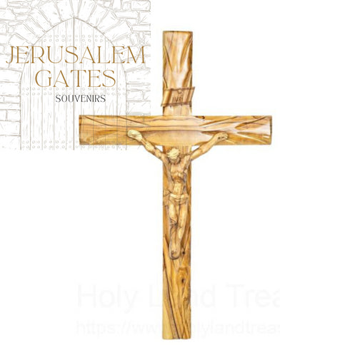 Catholic Crucifixion Olive Wood Cross